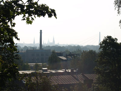 Vecrīgas torņi un Dzegužkalna jumti
