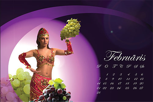 Augļu feju kalendārs. Februāra vīnogu feja